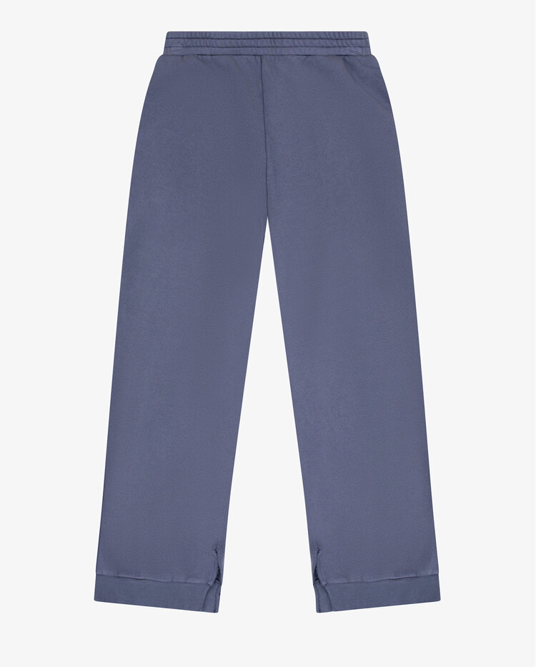 Tenly Indigo Storm Fleece Split Hem Pant