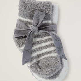 Barefoot Dreams Pewter Pearl Infant Sock Set