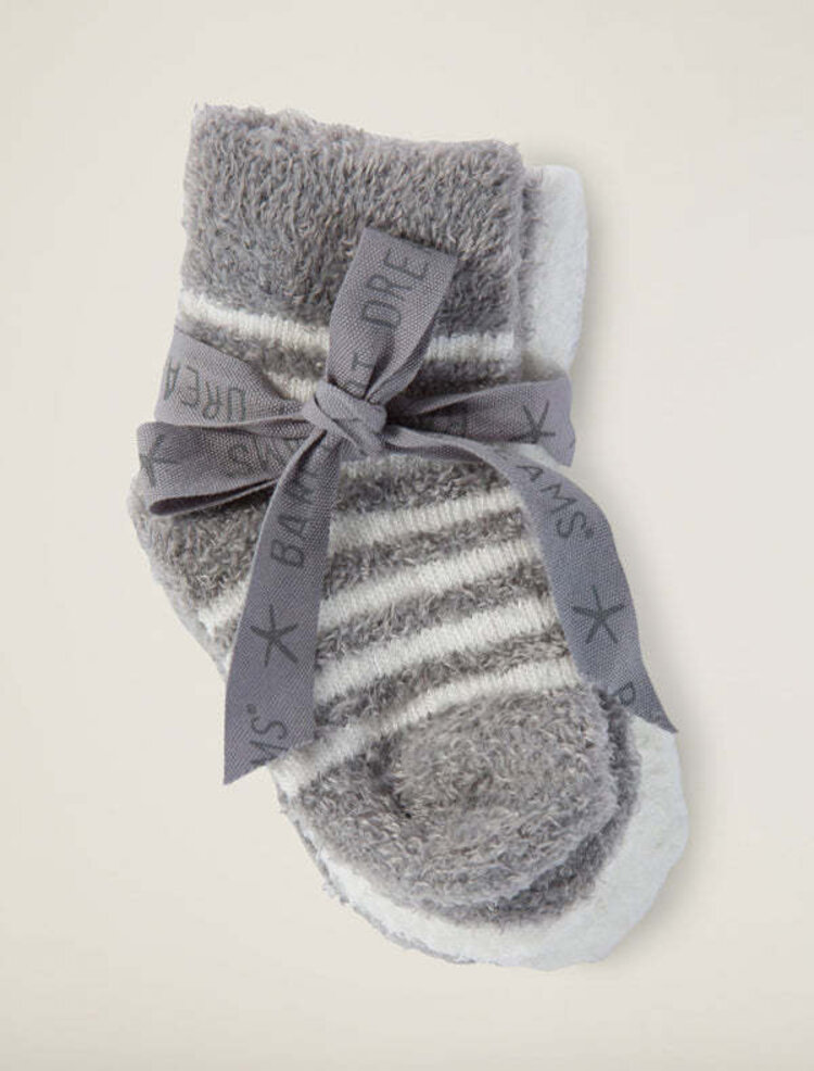 Barefoot Dreams Pewter Pearl Infant Sock Set