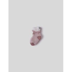 Barefoot Dreams Dusty Rose Baby Stripe Sock Set
