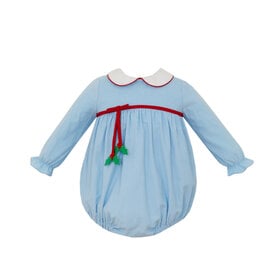 Claire & Charlie Blue Corduroy Holly Bubble