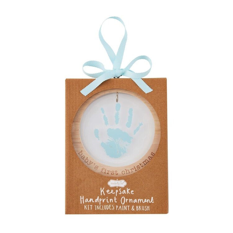 Mud Pie Acrylic Handprint Ornament