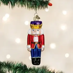 Nutcracker Prince Glass Ornament