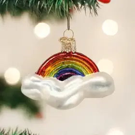 Rainbow Glass Ornament