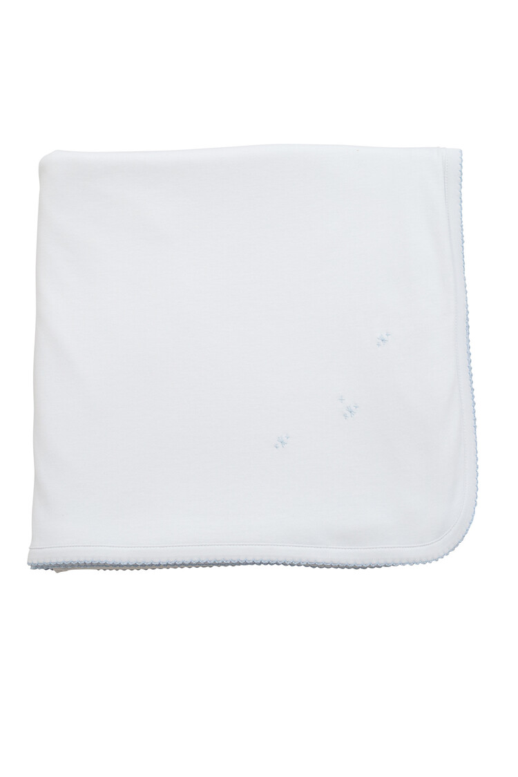 Proper Peony Embroidered Pima Blanket
