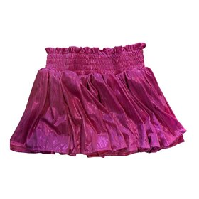 Tweenstyle Hot Pink Plisse Shine Skort