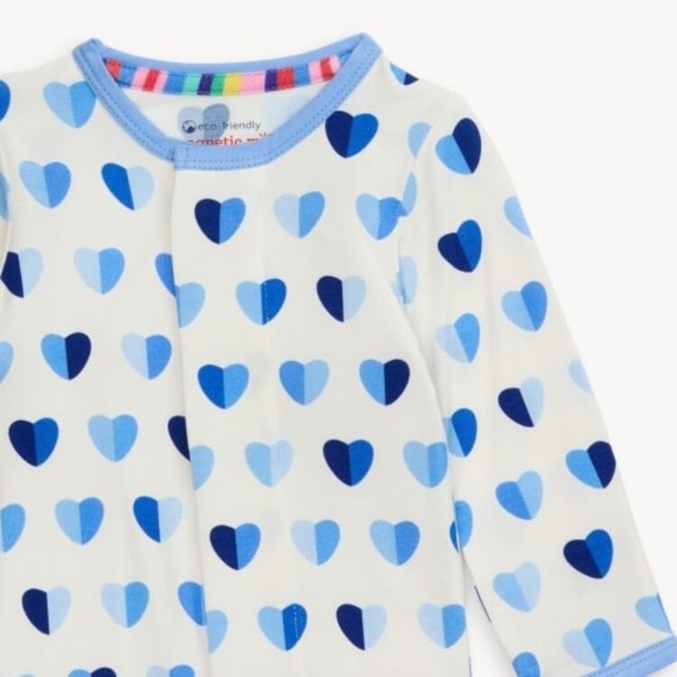 Magnetic  Me Blue XOXO Footie