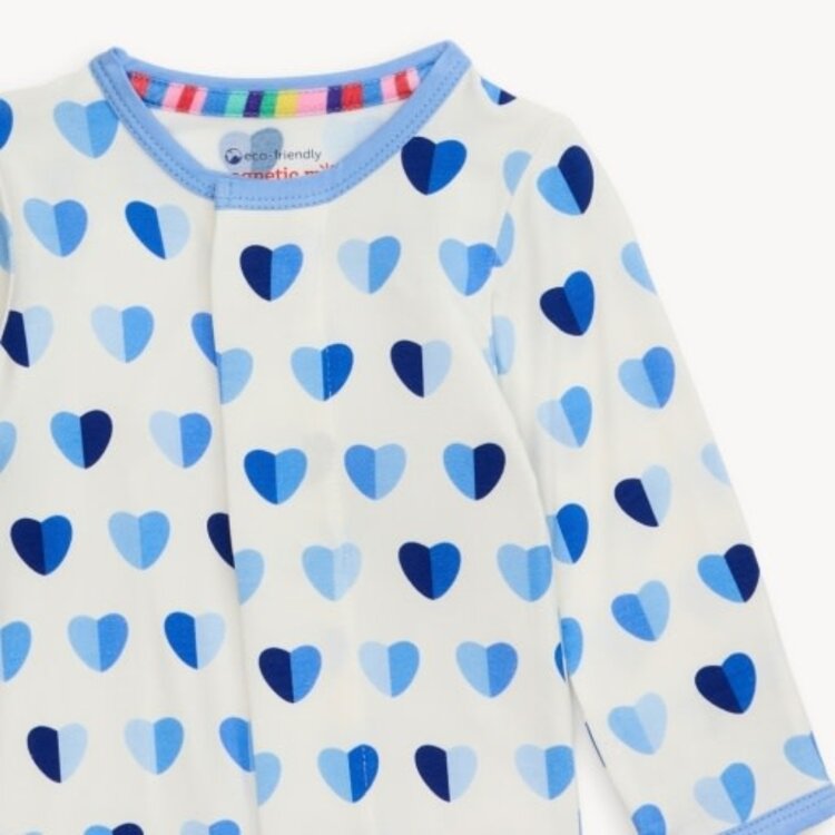 Magnetic  Me Blue XOXO Footie