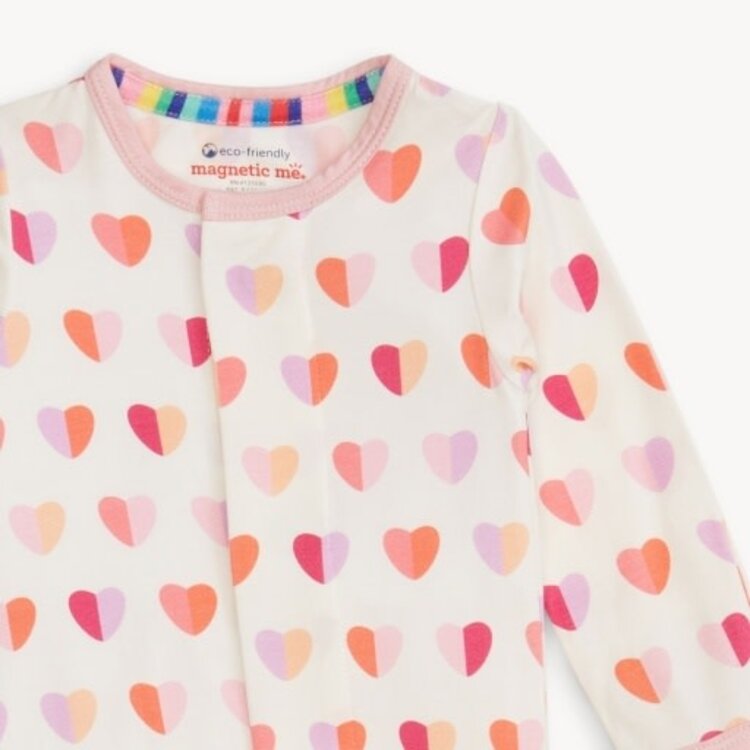 Magnetic  Me Pink XOXO Footie