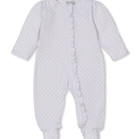 Kissy Kissy Pink Heart Zip Footie