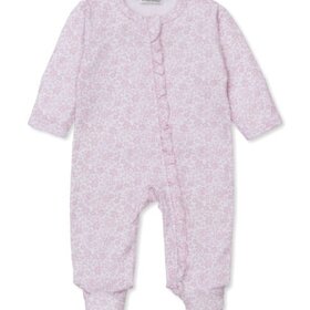 Kissy Kissy Pink Country Gardens Zip Footie