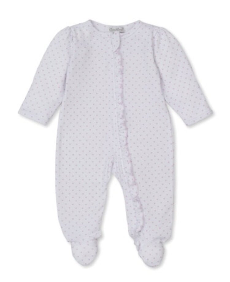 Kissy Kissy Pink Heart Zip Footie