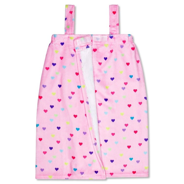 Iscream Heart Confetti Plush Spa Wrap