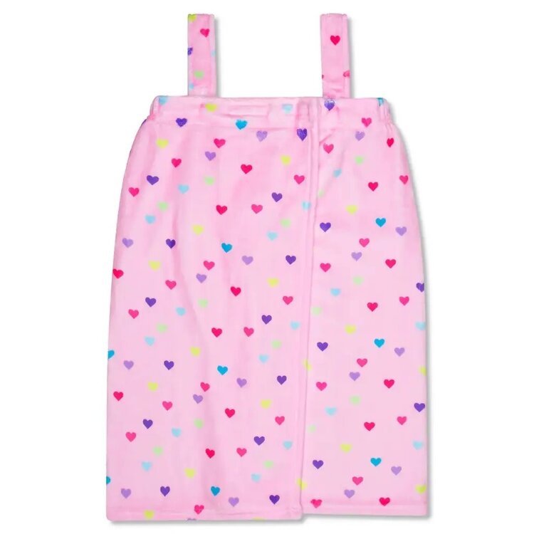 Iscream Heart Confetti Plush Spa Wrap