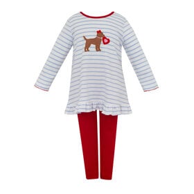 Claire & Charlie Valentine Puppy Tunic Set