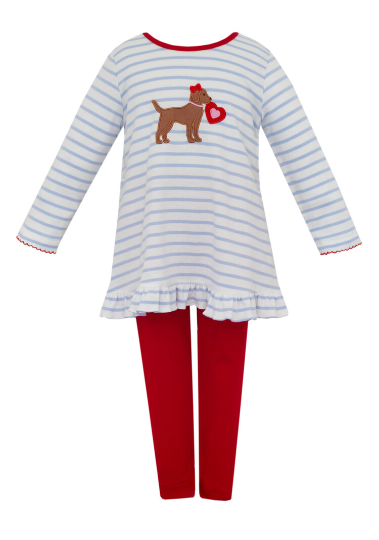 Claire & Charlie Valentine Puppy Tunic Set