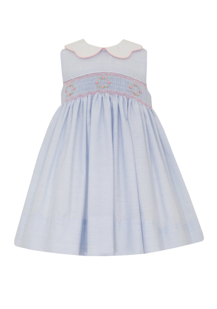 Petit Bebe Riley Smocked Sleeveless Dress