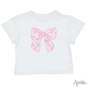 Azarhia Rose Bow on Boxy Shirt