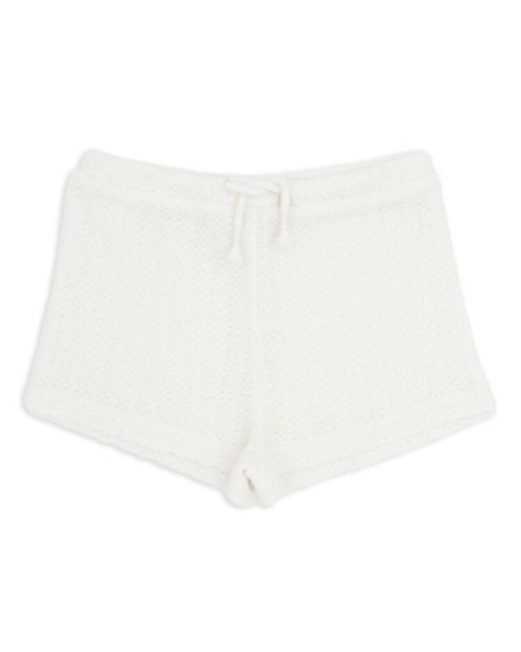 FEATHER 4 ARROW White Crochet Shorts