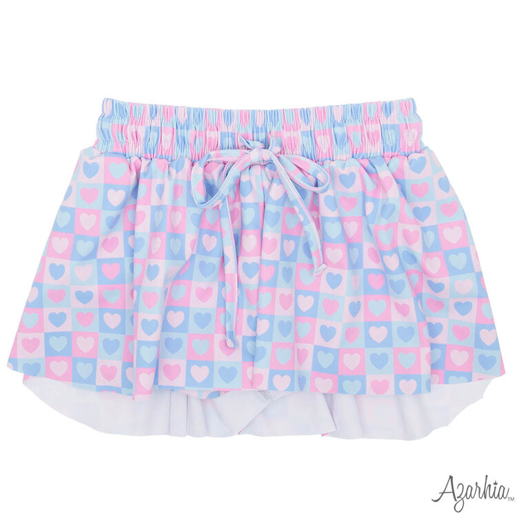 Azarhia Pastel Hearts Butterfly Short