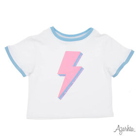 Azarhia Pink Lightening Bolt Shirt