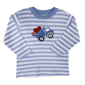 Luigi Kids Bl Stripe Dump Truck w/ Hearts Shirt