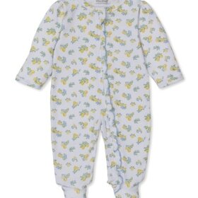 Kissy Kissy Lemon Blossoms Zip Footie