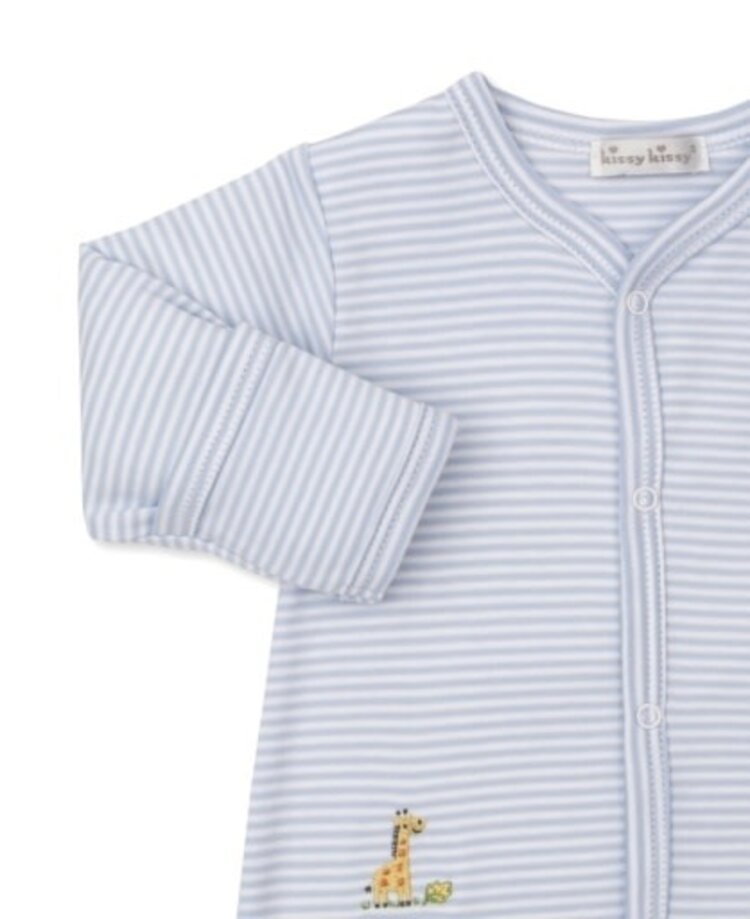 Kissy Kissy Blue Safari Bunch Footie