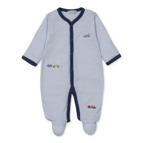 Kissy Kissy Sizzling Speedway Stripe Footie