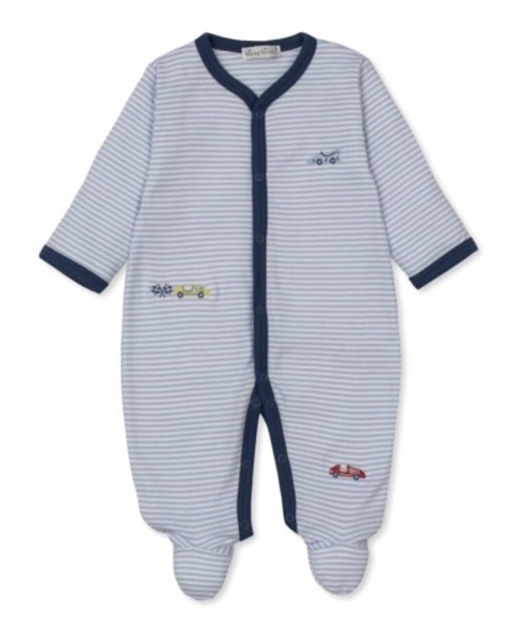 Kissy Kissy Sizzling Speedway Stripe Footie