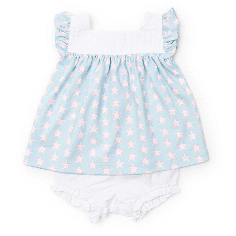 Lila + Hayes Starfish Annie Bloomer Set
