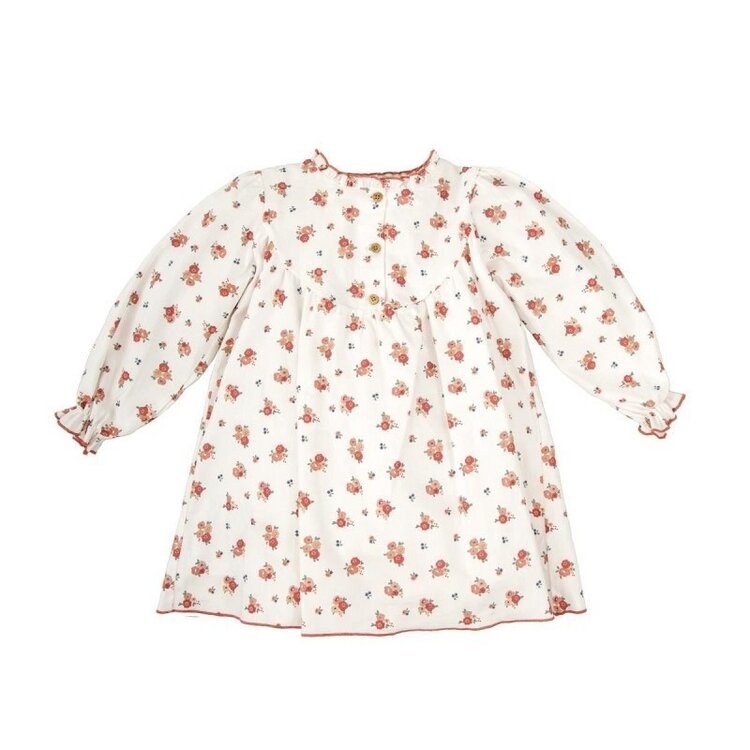 Babidu Dusty Rose Floral Dress