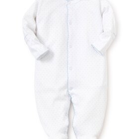 Kissy Kissy Blue Dots Footie