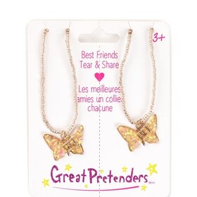 Great Pretenders BFF Butterfly Share & Tear Necklaces