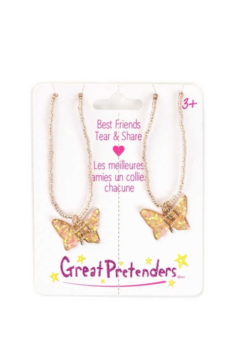 Great Pretenders BFF Butterfly Share & Tear Necklaces