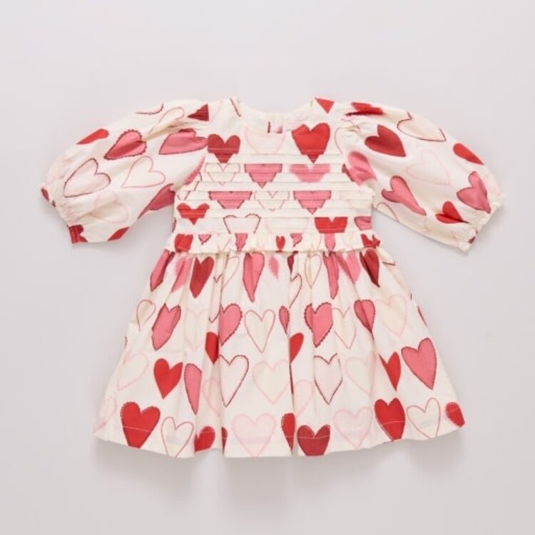 Pink Chicken girls renee dress - gradient hearts