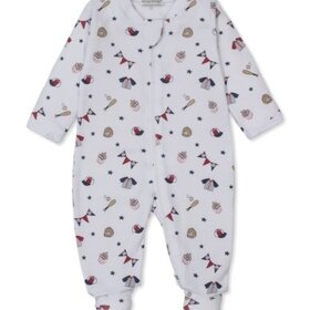 Kissy Kissy Fly Ball Zip Footie