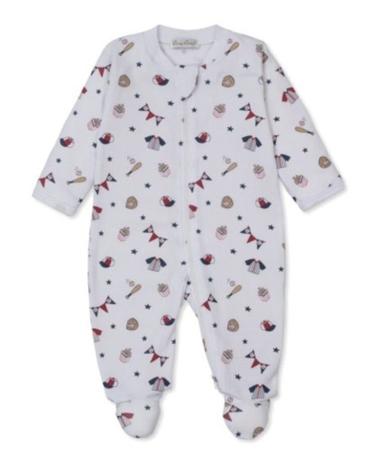 Kissy Kissy Fly Ball Zip Footie