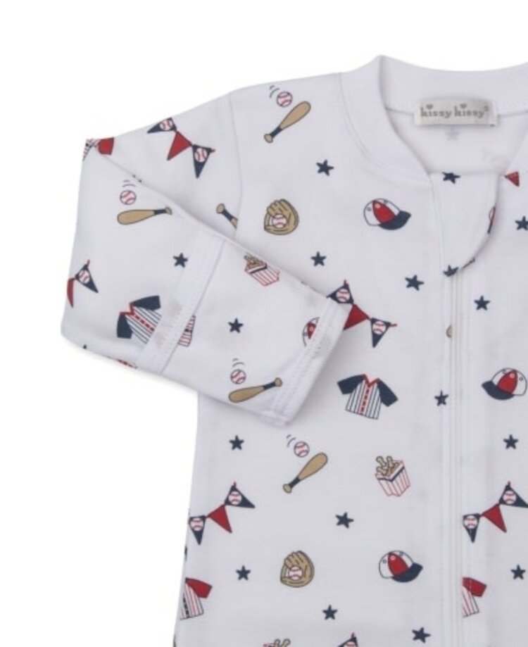 Kissy Kissy Fly Ball Zip Footie