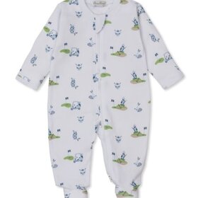 Kissy Kissy Blue Golf Champion Zip Footie