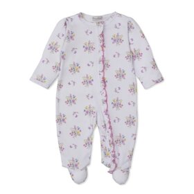 Kissy Kissy Pastel Gradens Bouquet Zip Footie