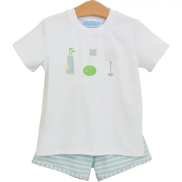 Trotter Street Kids Tee Time Short Set