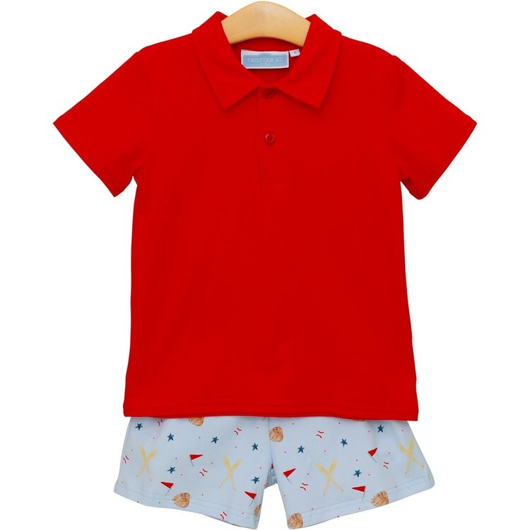 Trotter Street Kids All Star Polo Short Set