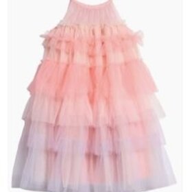 Ava & Yelly Blush Tiered Party Dress
