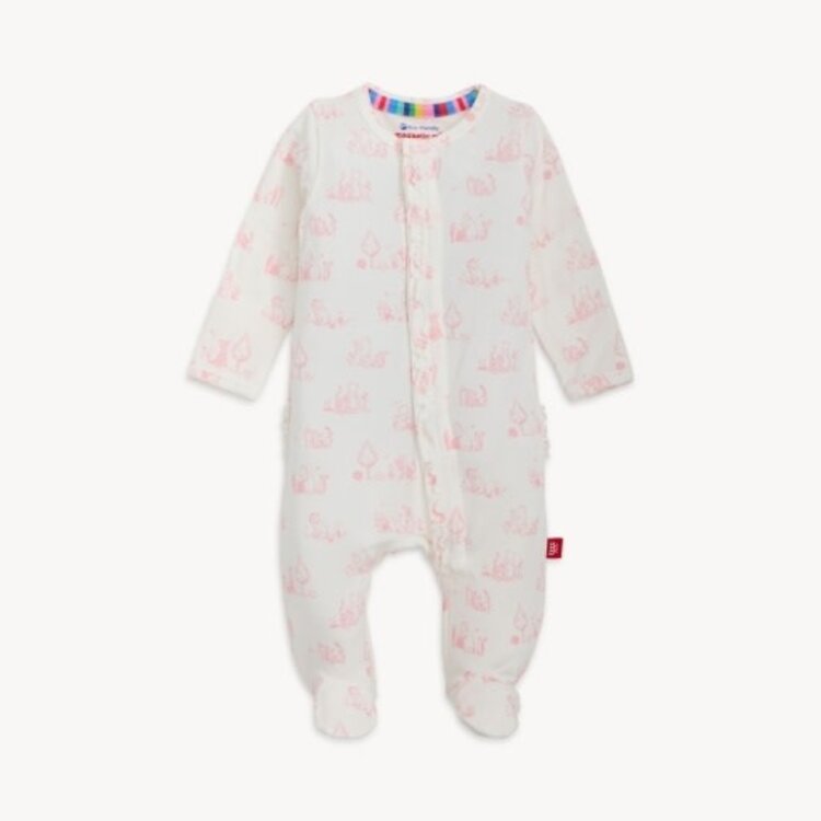 Magnetic  Me SWEETER THAN HUNNY MAGNETIC FOOTIE W RUFFLE