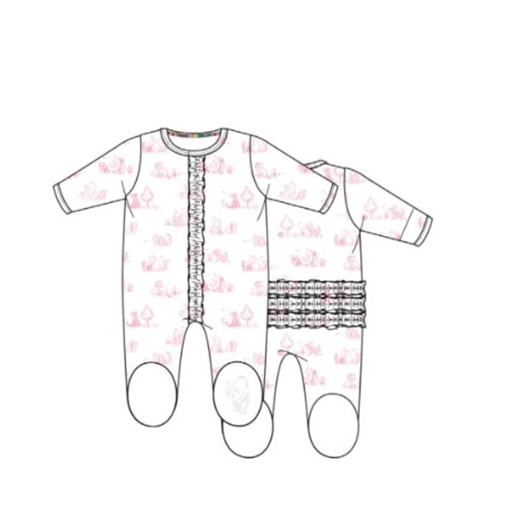 Magnetic  Me SWEETER THAN HUNNY MAGNETIC FOOTIE W RUFFLE