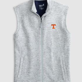 Johnnie-O Grey Denalis TN Emb Vest