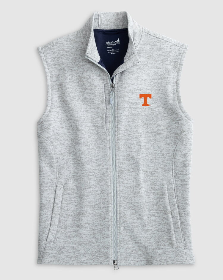 Johnnie-O Grey Denalis TN Emb Vest