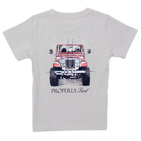 Properly Tied Ice Grey Rod Runner SS Shirt