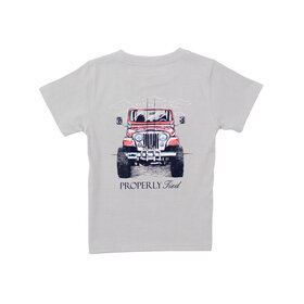 Properly Tied Ice Grey Rod Runner SS Shirt